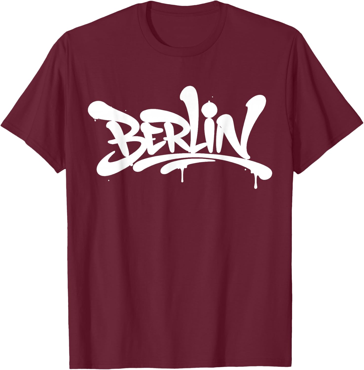 Berlin Graffiti City Street Art Handstyle Deutschland Souvenir T-Shirt - T-Shirt | Maroon