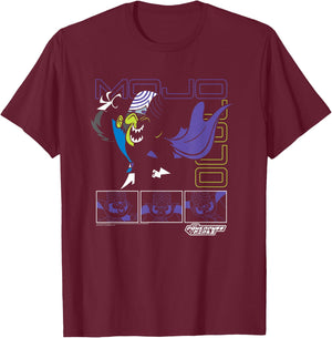 Powerpuff Girls Mojo JoJo Mad Scientist Cute Cartoon T-Shirt - T-Shirt | Maroon