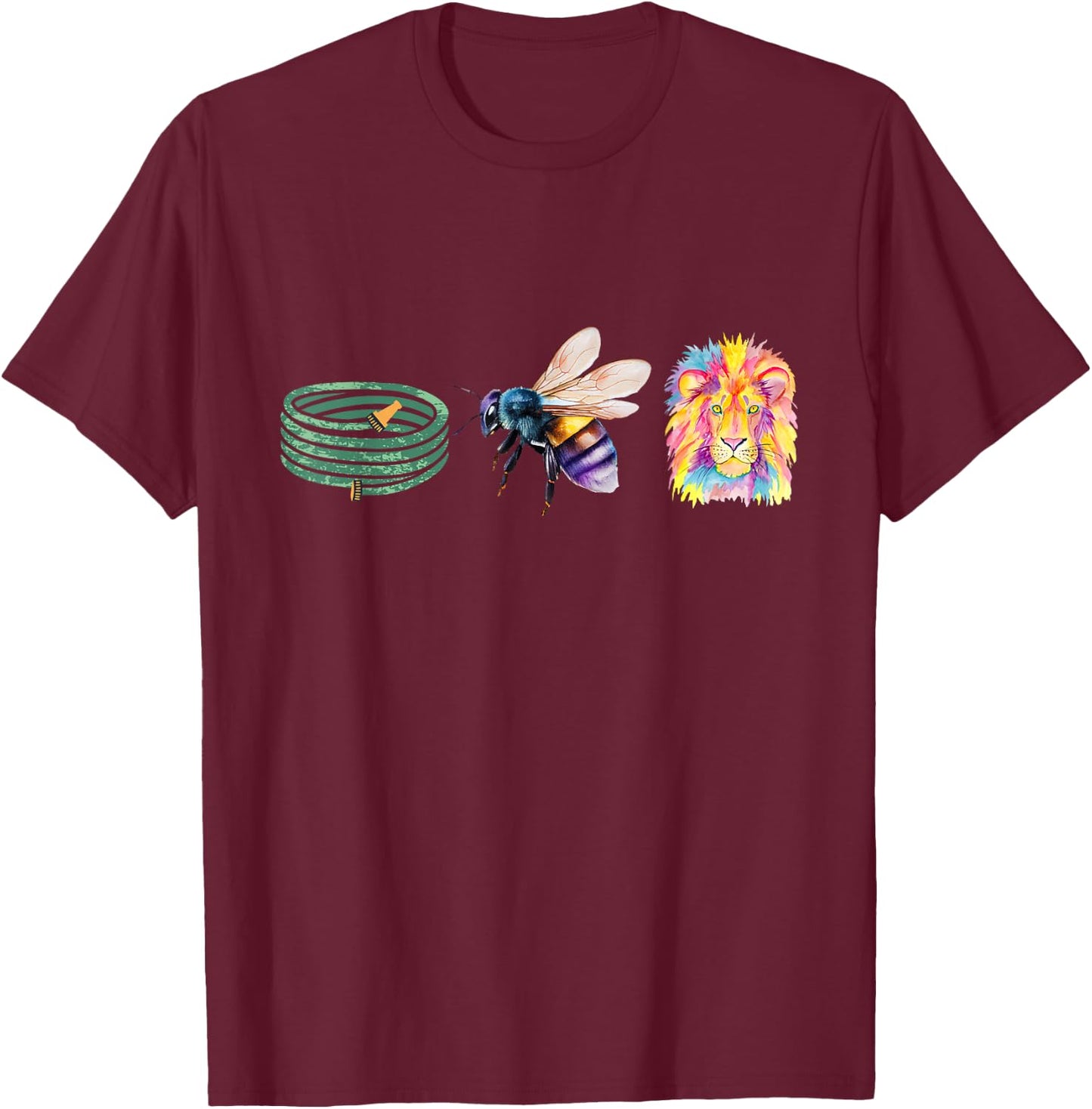 Hose Bee Lion Funny meme icons Hoes Be Lying T-Shirt - T-Shirt | Maroon