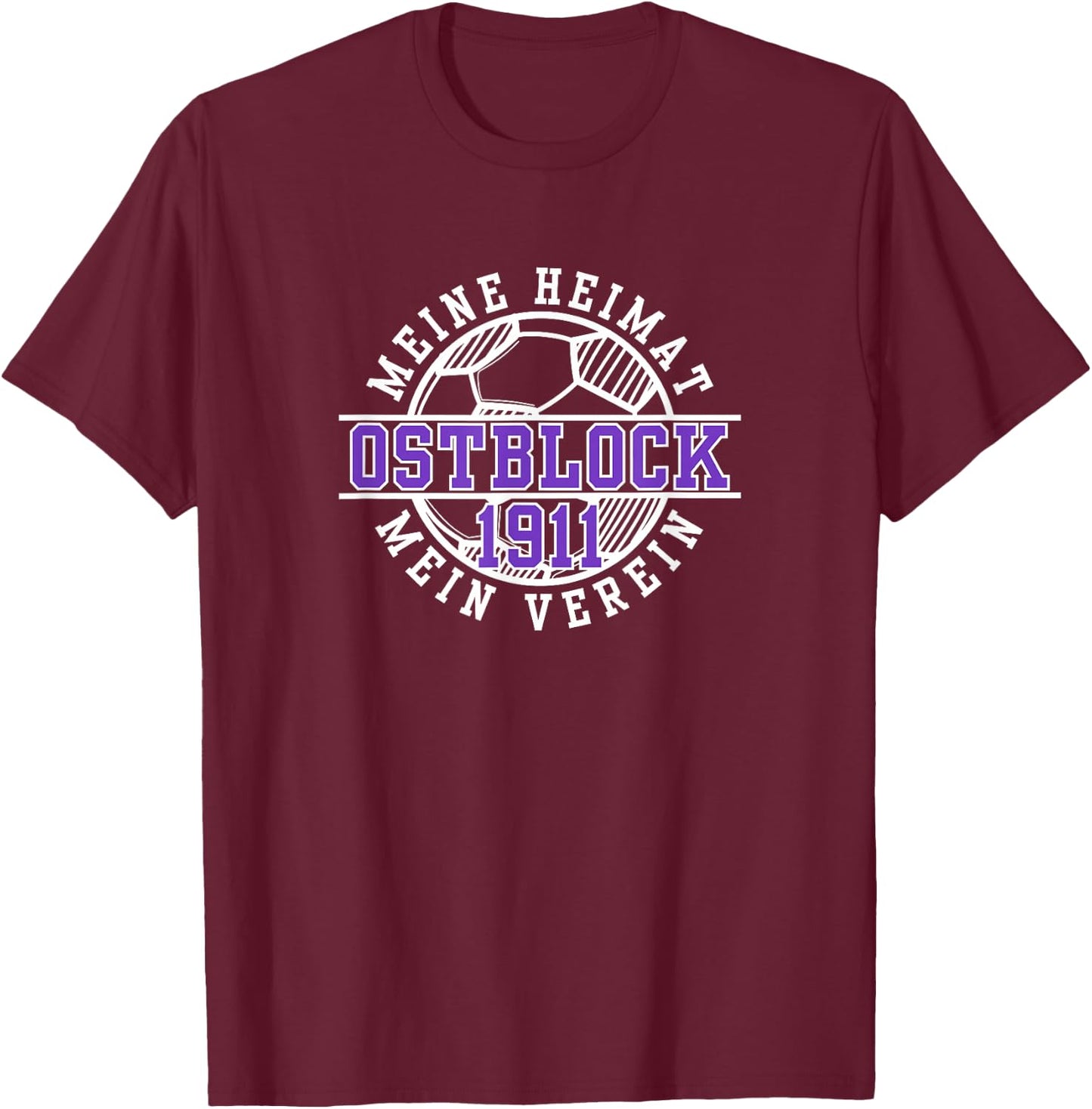 Vienna 1911 Football Fan Vienna Austria Stadium , purple T-Shirt - T-Shirt | Maroon