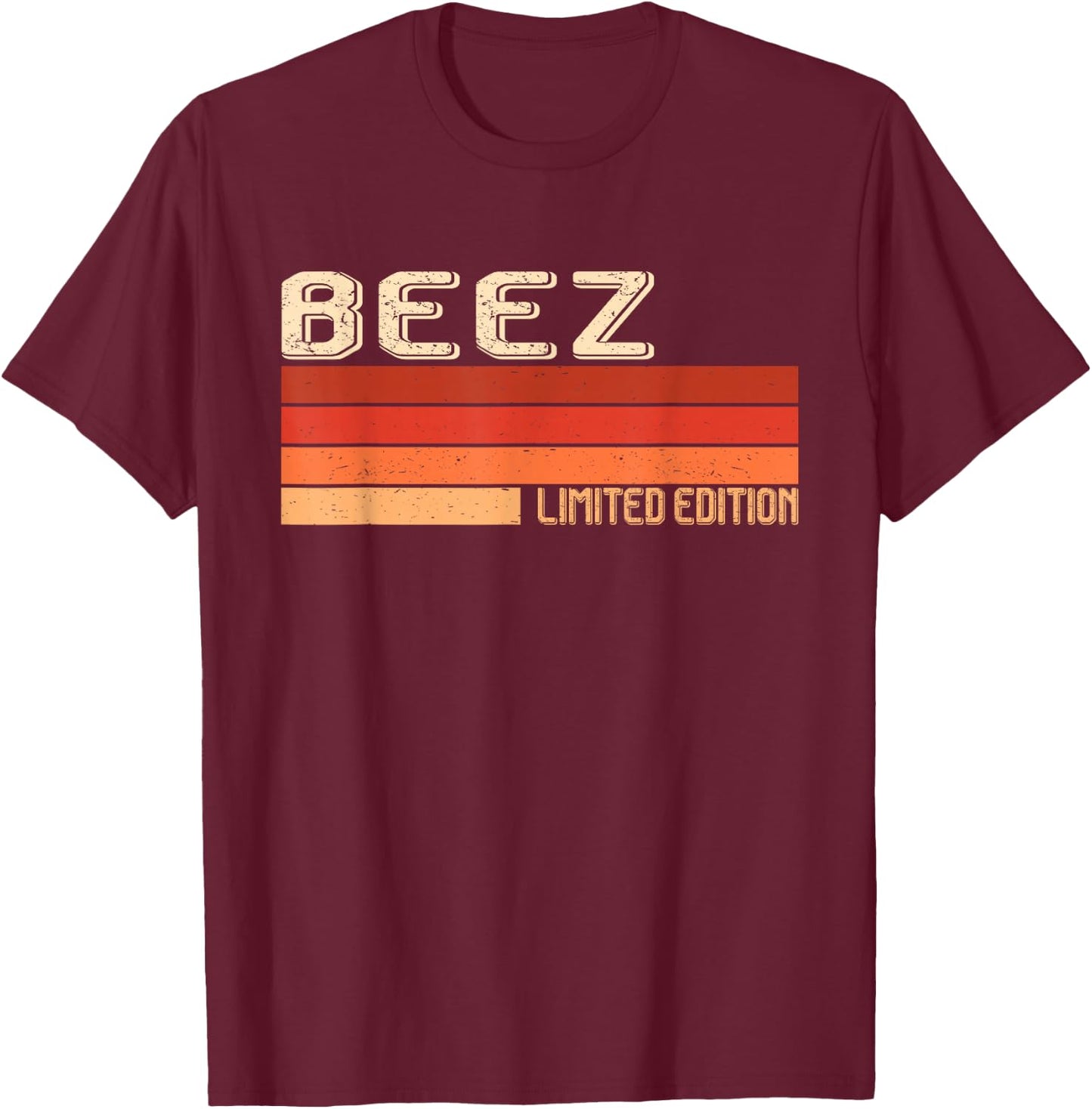 BEEZ Name Personalized Idea Men Retro Vintage BEEZ T-Shirt - T-Shirt | Maroon