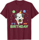 Dalmatian Birthday For Kids It's My Birthday T-Shirt - T-Shirt | Maroon