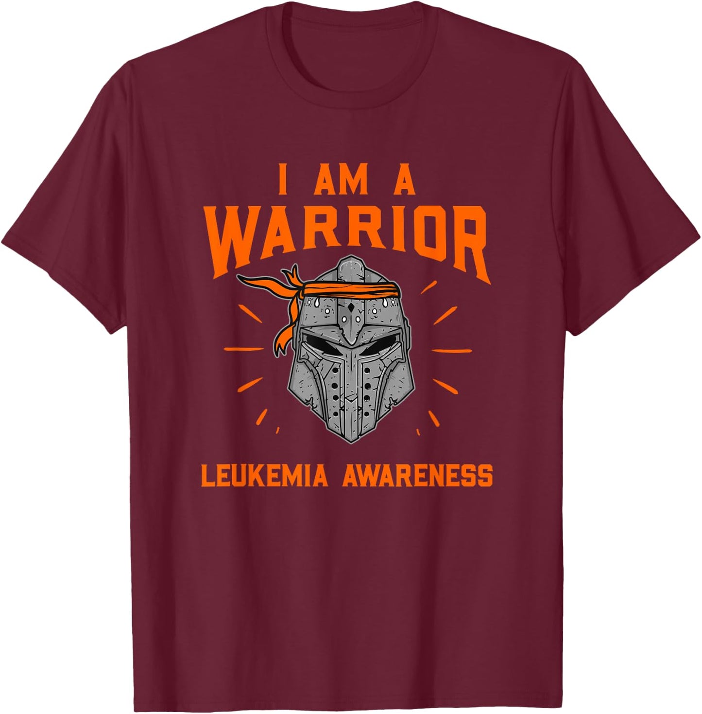 I Am A Warrior Leukemia Awareness Leukemia Survivors T-Shirt - T-Shirt | Maroon