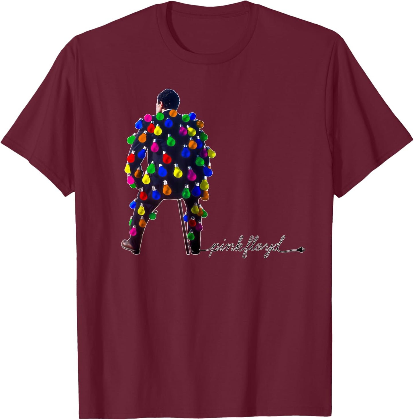 PINK FLOYD Parties with the Delicate Sound of Thunder , Black, S T-Shirt - T-Shirt | Maroon