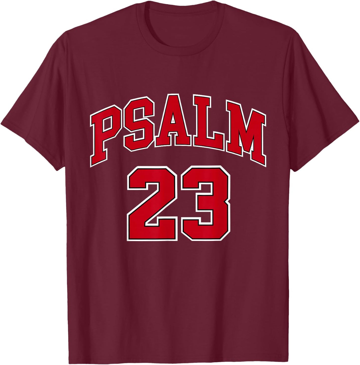 Psalm 23 Retro Sneaker Head Christian Bible Jesus T-Shirt - T-Shirt | Maroon