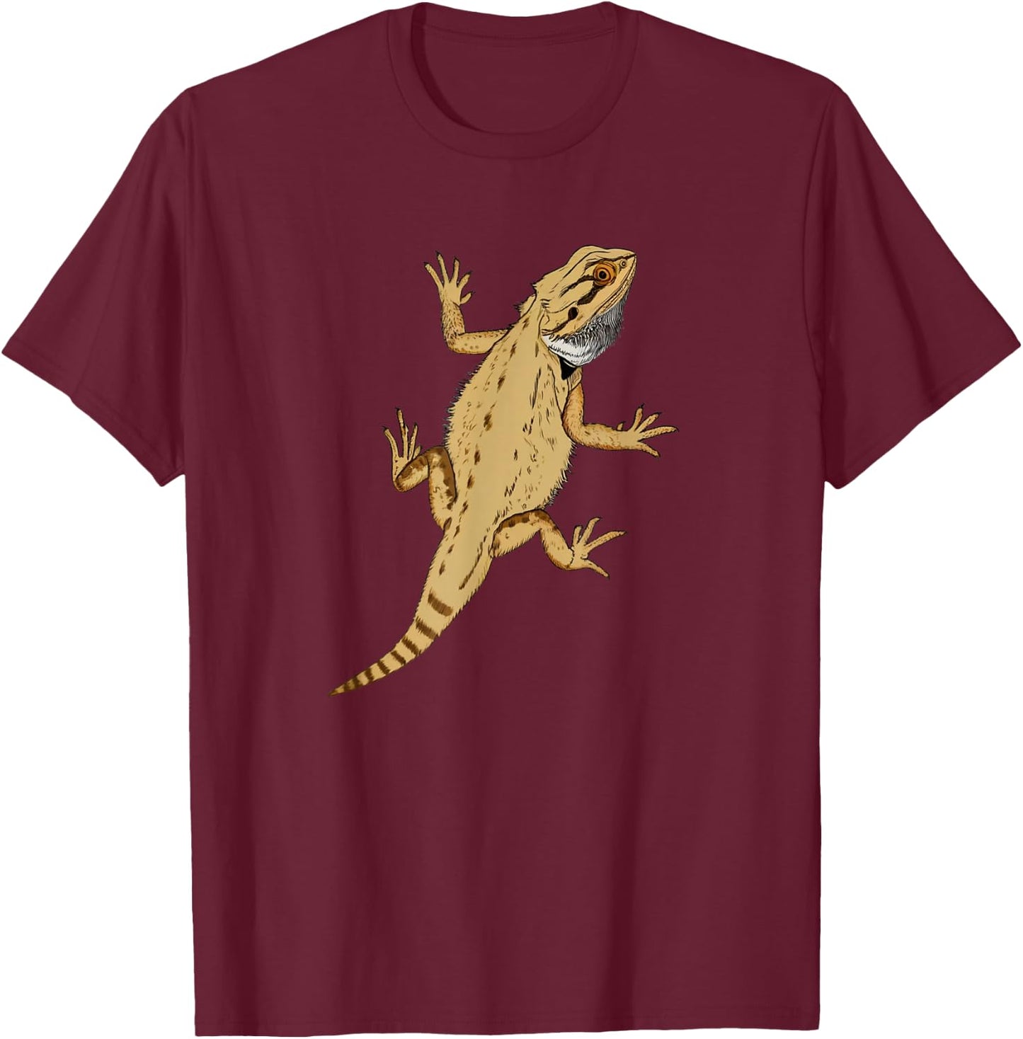 Funny Bearded Dragon Shirt Pogona Reptile Bearded Dragons T-Shirt - T-Shirt | Maroon