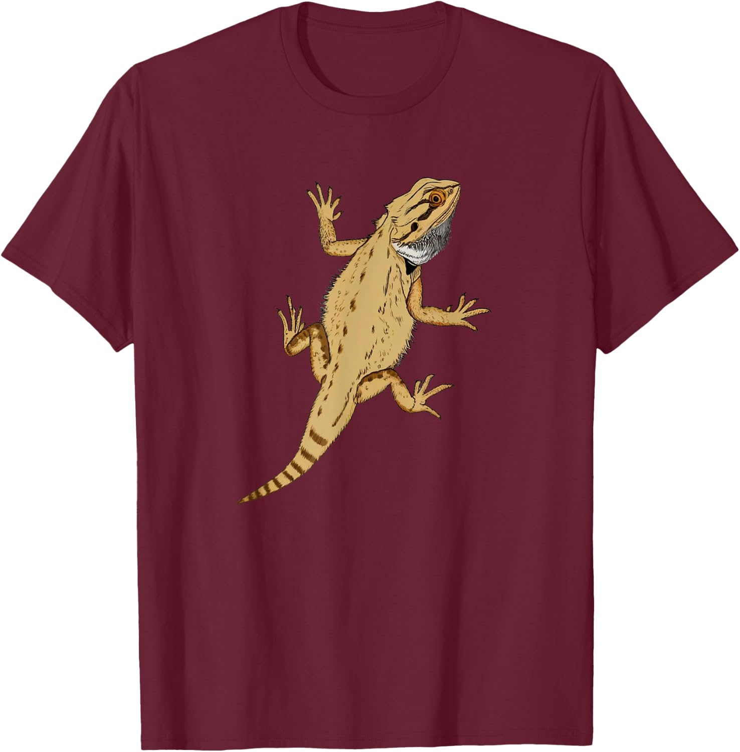 Funny Bearded Dragon Shirt Pogona Reptile Bearded Dragons T-Shirt - T-Shirt | Maroon
