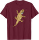 Funny Bearded Dragon Shirt Pogona Reptile Bearded Dragons T-Shirt - T-Shirt | Maroon