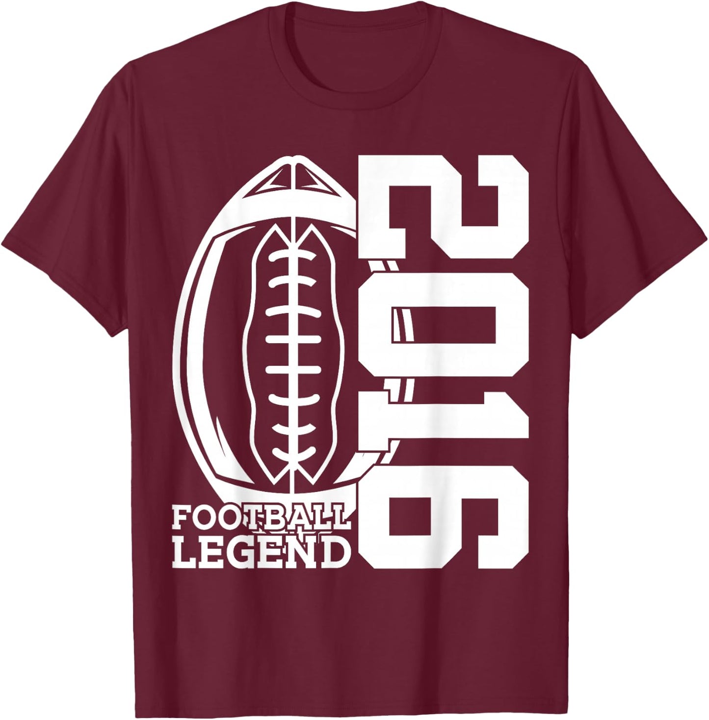10 Years Football Legend 2016 10th Birthday T-Shirt - T-Shirt | Maroon