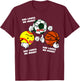 She Loves Me More Funny Softball Soccer Basketball Player T-Shirt - T-Shirt | Maroon
