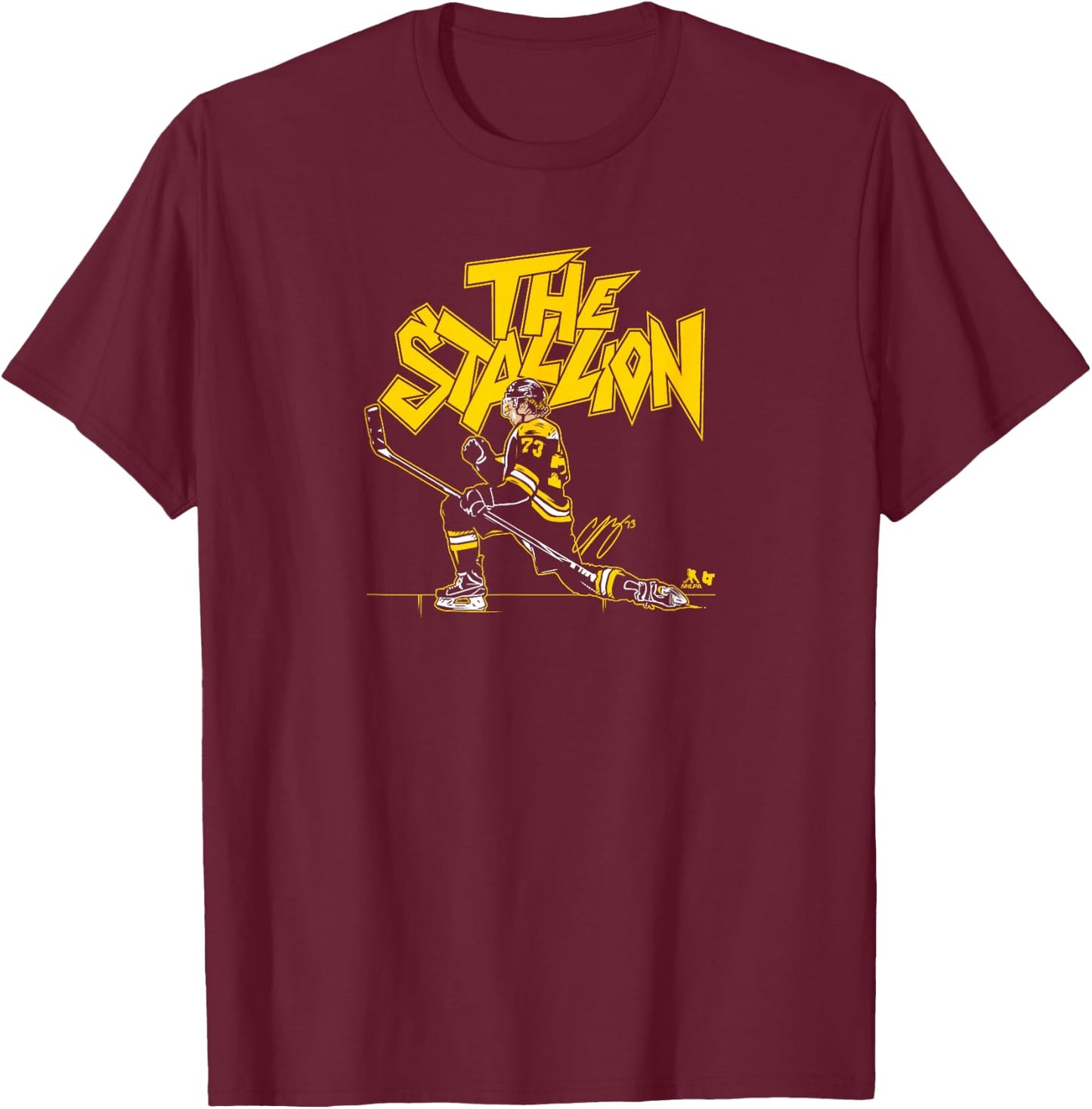 Charlie McAvoy: The Stallion - Boston Hockey T-Shirt - T-Shirt | Maroon