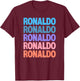 Ronaldo , Black, S T-Shirt - T-Shirt | Maroon