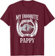 My Favorite People Call Me Pappy Grandpa T-Shirt - T-Shirt | Maroon