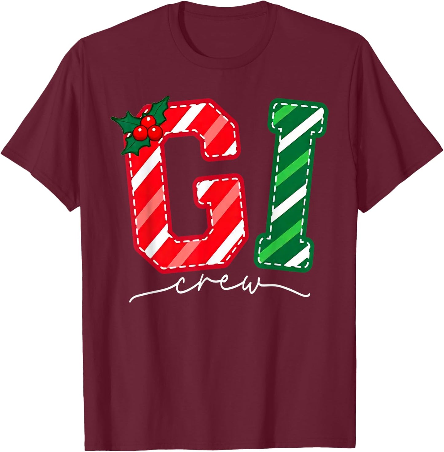 GI Crew Gastroenterology Nurse Endoscopy Tech Christmas T-Shirt - T-Shirt | Maroon