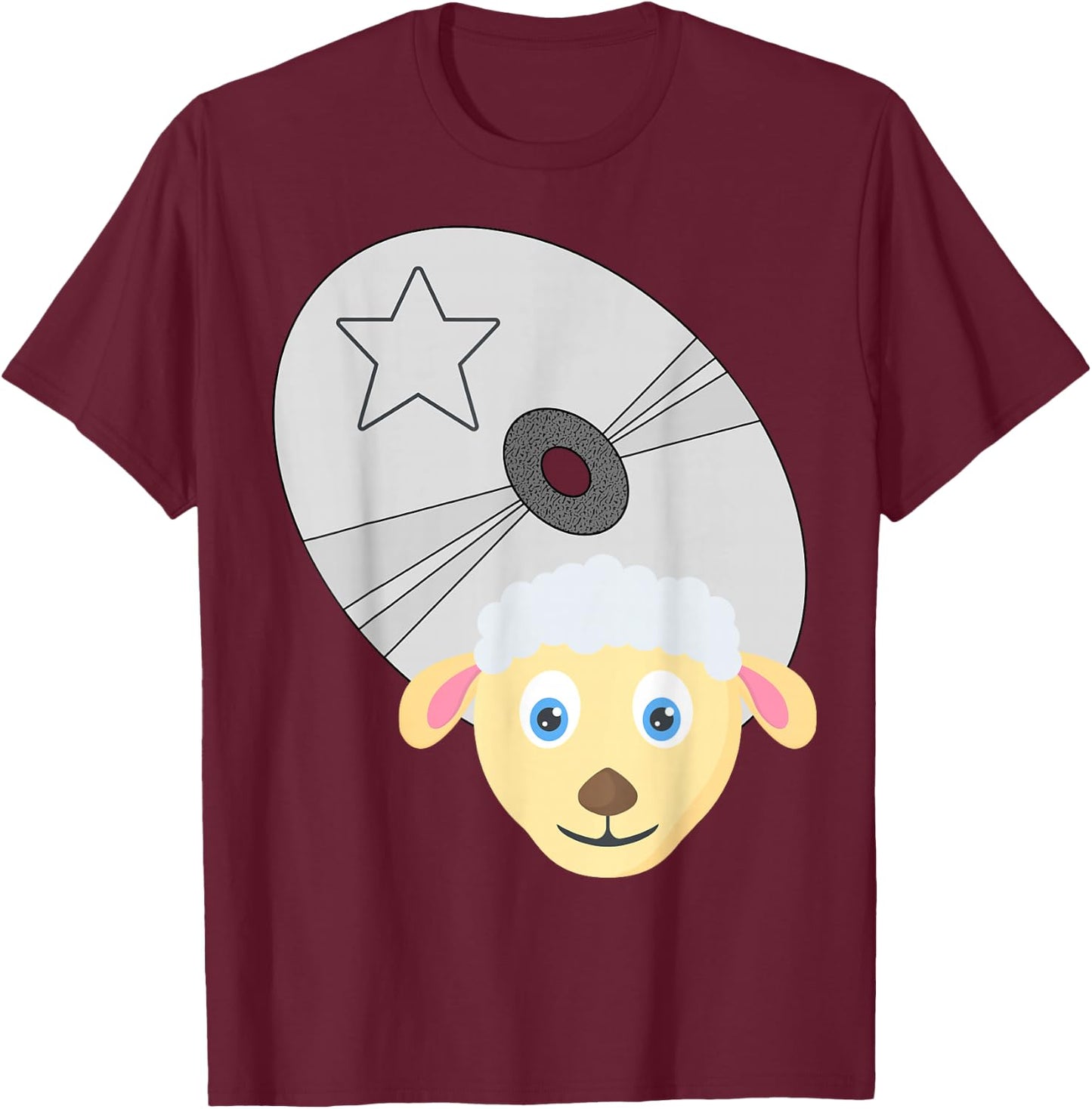 Funny cd vintage lamb T-Shirt - T-Shirt | Maroon
