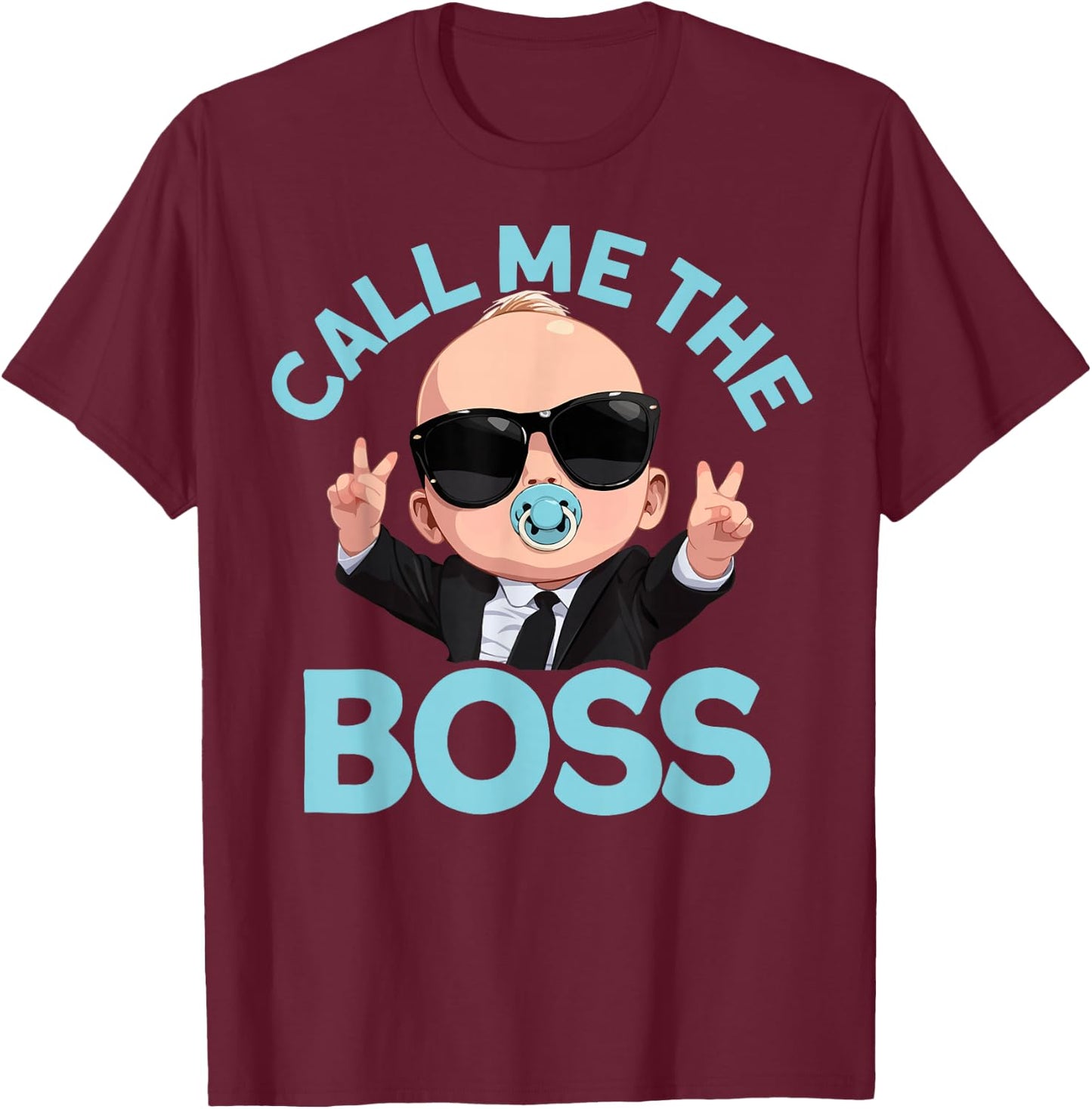 Baby Boss "Nenn Mich Boss" wie EIN Boss Children's T-Shirt - T-Shirt | Maroon