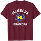 McNeese State University Cowboys Arched Grandpa T-Shirt - T-Shirt | Maroon
