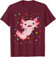 Dot Day Shirt Polka Dots Axolotl Kids Boys Girls Youths T-Shirt - T-Shirt | Maroon