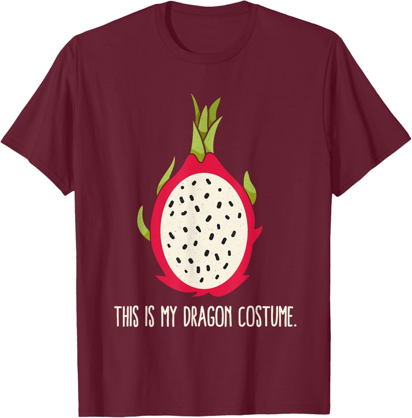 Dragon Fruit Halloween Costume Shirt Funny Women Men Kids T-Shirt - T-Shirt | Maroon