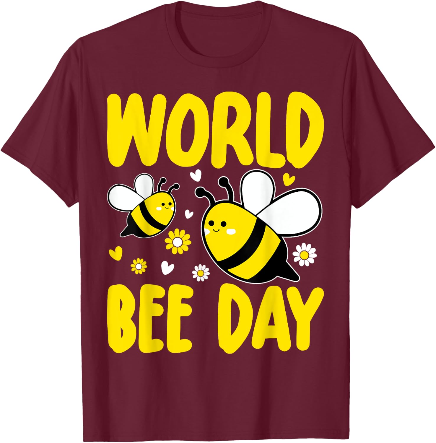 World Bee Day Beekeeping Honey T-Shirt - T-Shirt | Maroon
