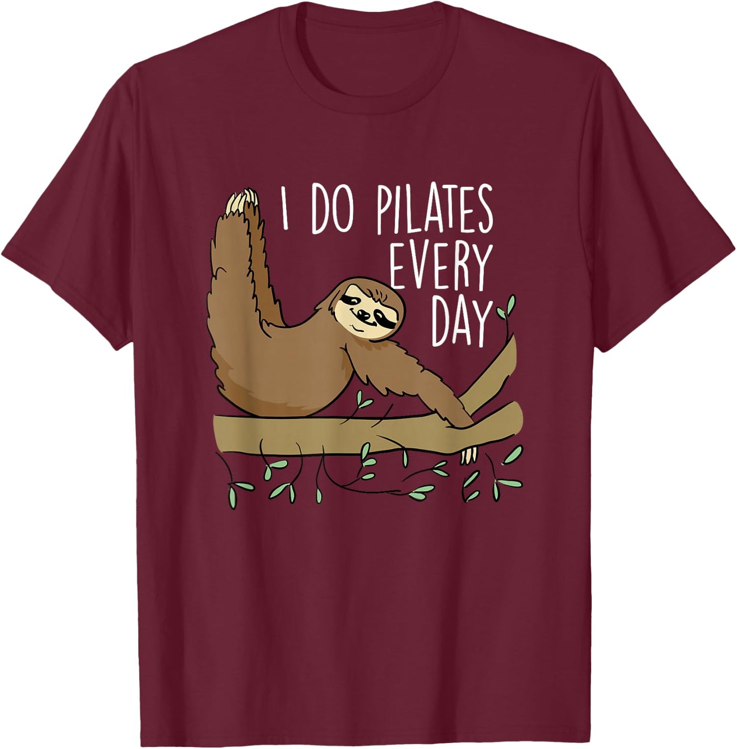 Pilates Graphic Fitness Exercise Pilates Instructor Workout T-Shirt - T-Shirt | Maroon