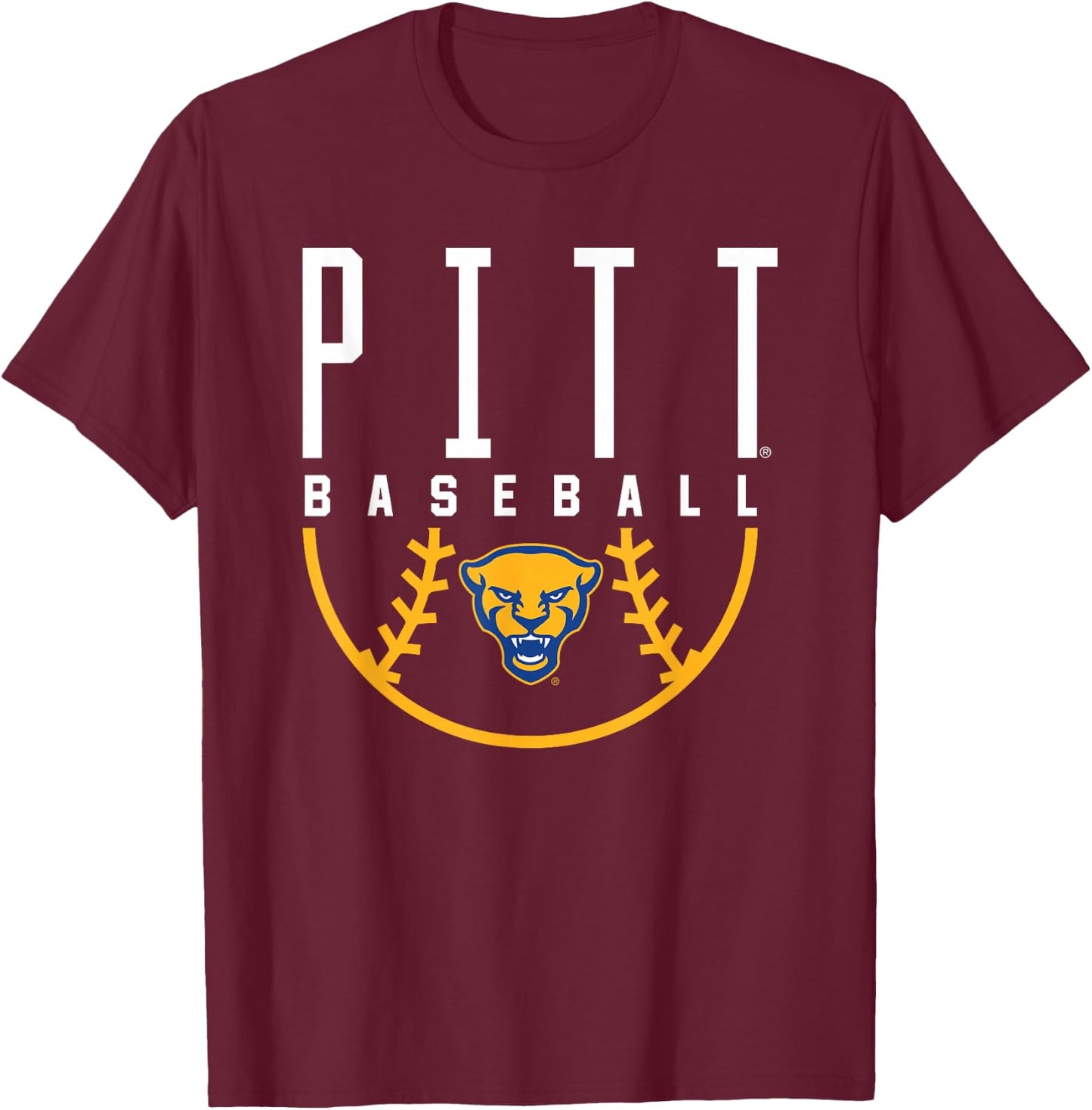 University of Pittsburgh Panthers Baseball T-Shirt - T-Shirt | Maroon