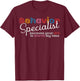Behavior Specialist Analyst Therapist Behavioral Sped Gifts T-Shirt - T-Shirt | Maroon