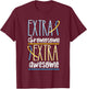 Down Syndrome Trisomy 21 Extra Chromosome Extra Awesome T-Shirt - T-Shirt | Maroon