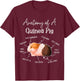 Cute & Funny Guinea Pig Gifts Men Kids x Anatomy Of A Guinea Pig - Black, Small T-Shirt - T-Shirt | Maroon