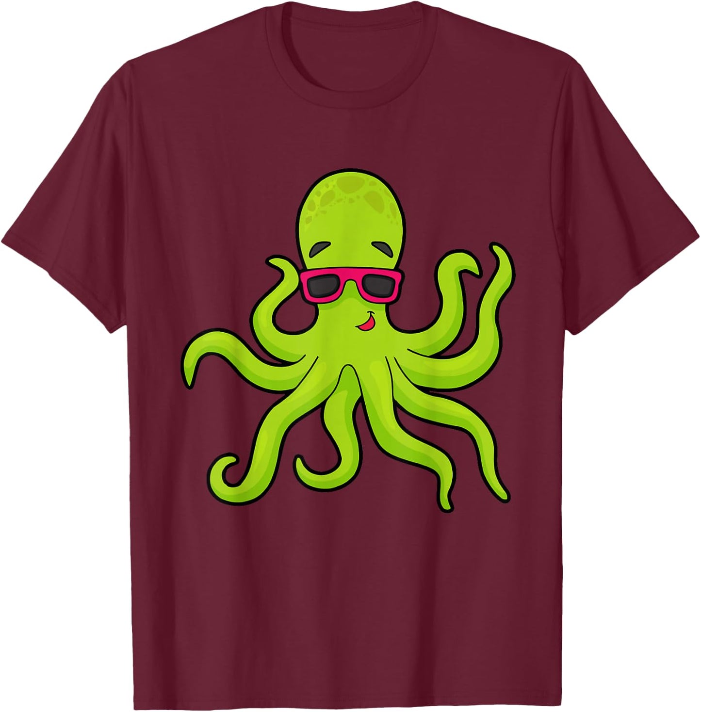 Cool Octopus Stuff Men Women Kraken Kids Octopus T-Shirt - T-Shirt | Maroon