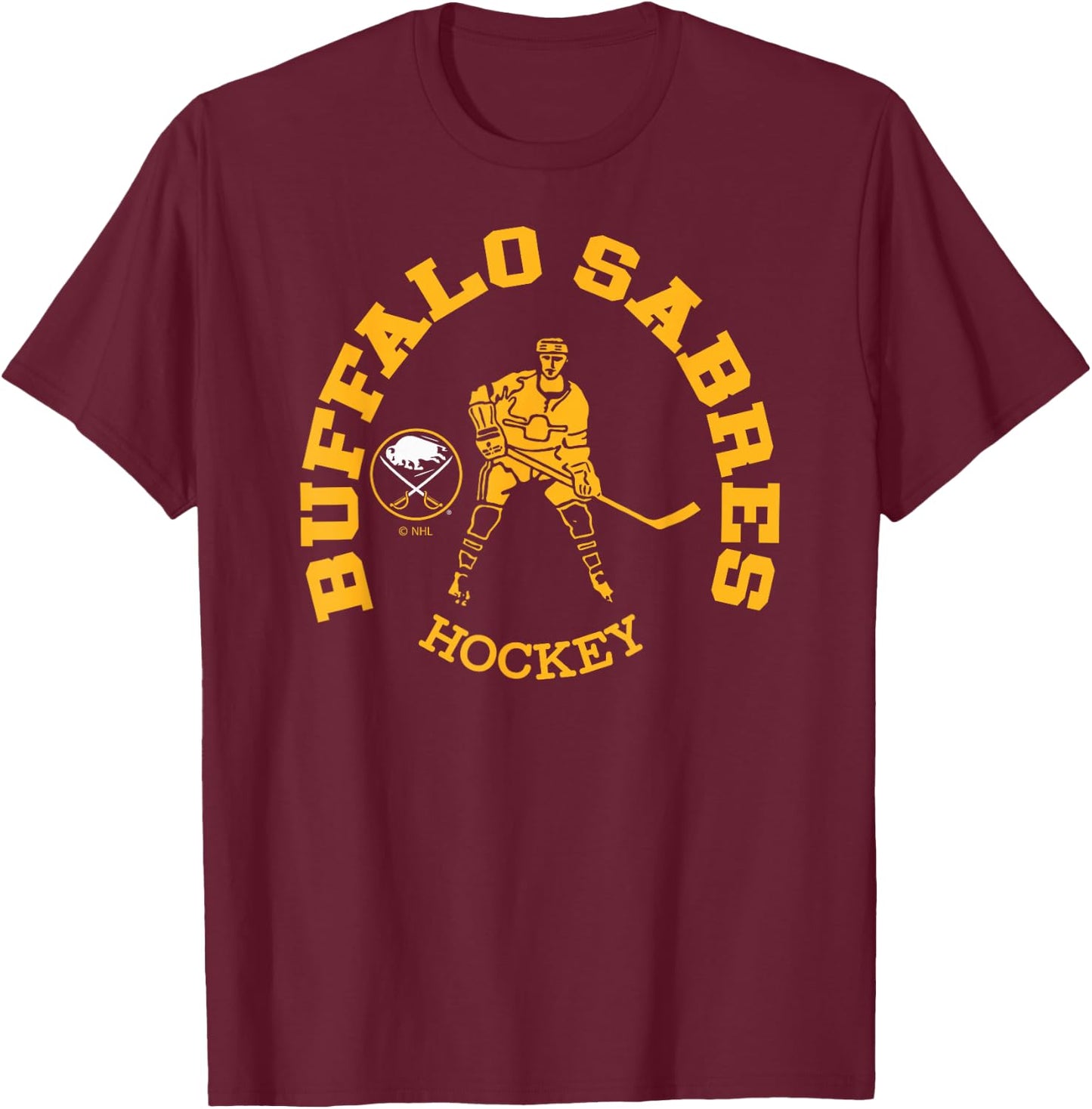 Buffalo Sabres Edge Blue Officially Licensed T-Shirt - T-Shirt | Maroon