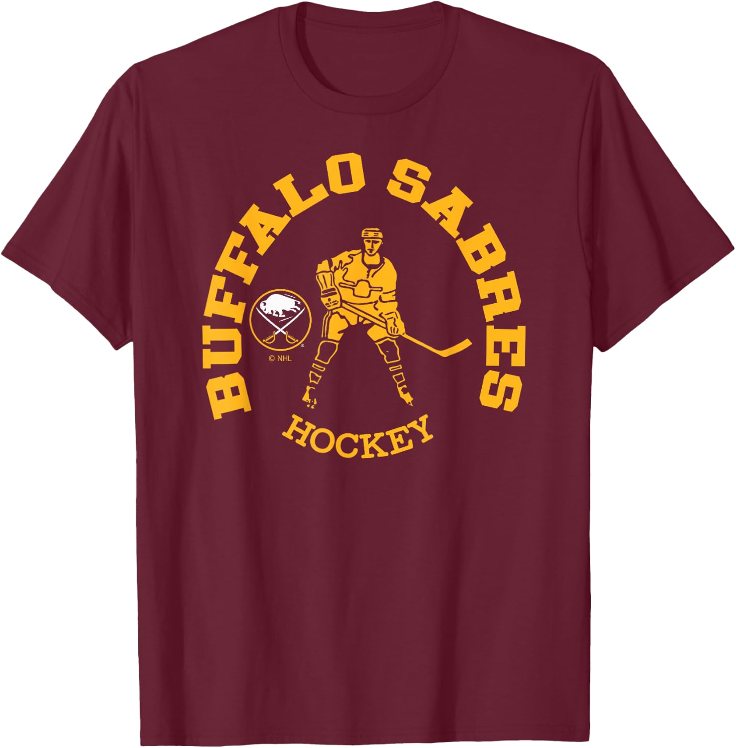 Buffalo Sabres Edge Blue Officially Licensed T-Shirt - T-Shirt | Maroon