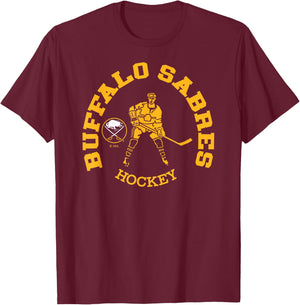 Buffalo Sabres Edge Blue Officially Licensed T-Shirt - T-Shirt | Maroon