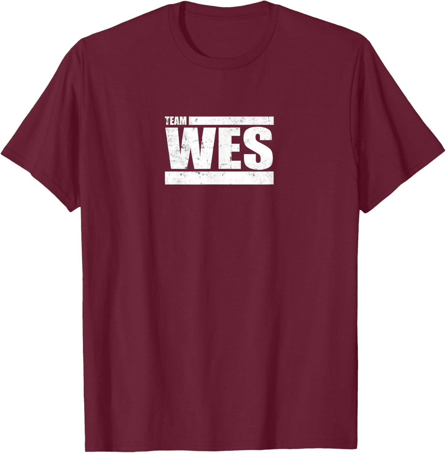 Team Wes Challenge (Distressed) T-Shirt - T-Shirt | Maroon