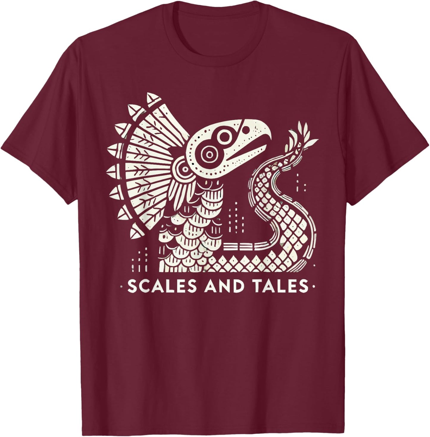 Aztec God Aztec Culture Mayan Indigenous Quetzalcoatl T-Shirt - T-Shirt | Maroon