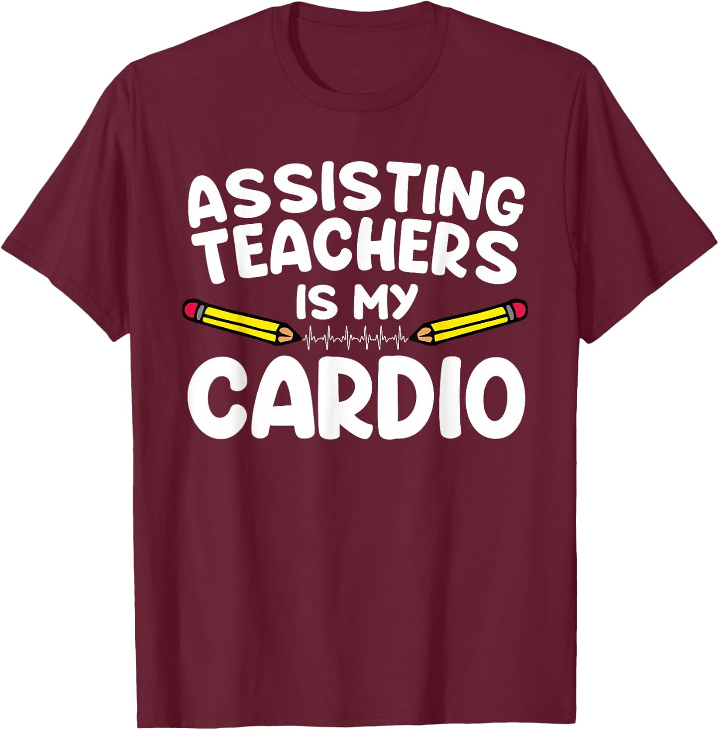 Funny Paraprofessional Women Para Assistant Teacher T-Shirt - T-Shirt | Maroon