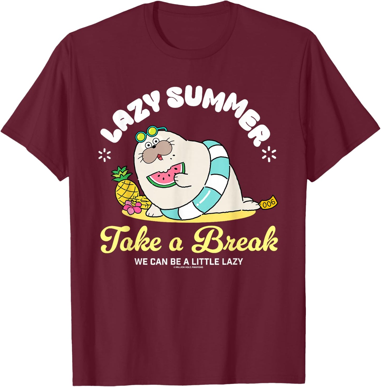 Sealook Take a Break T-Shirt - T-Shirt | Maroon