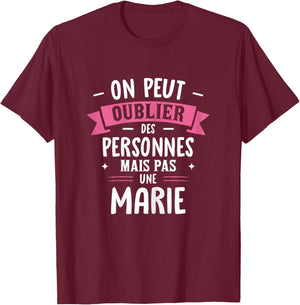 Woman Humour Girlfriend Personalized Gift BFF First Name Marie T-Shirt - T-Shirt | Maroon
