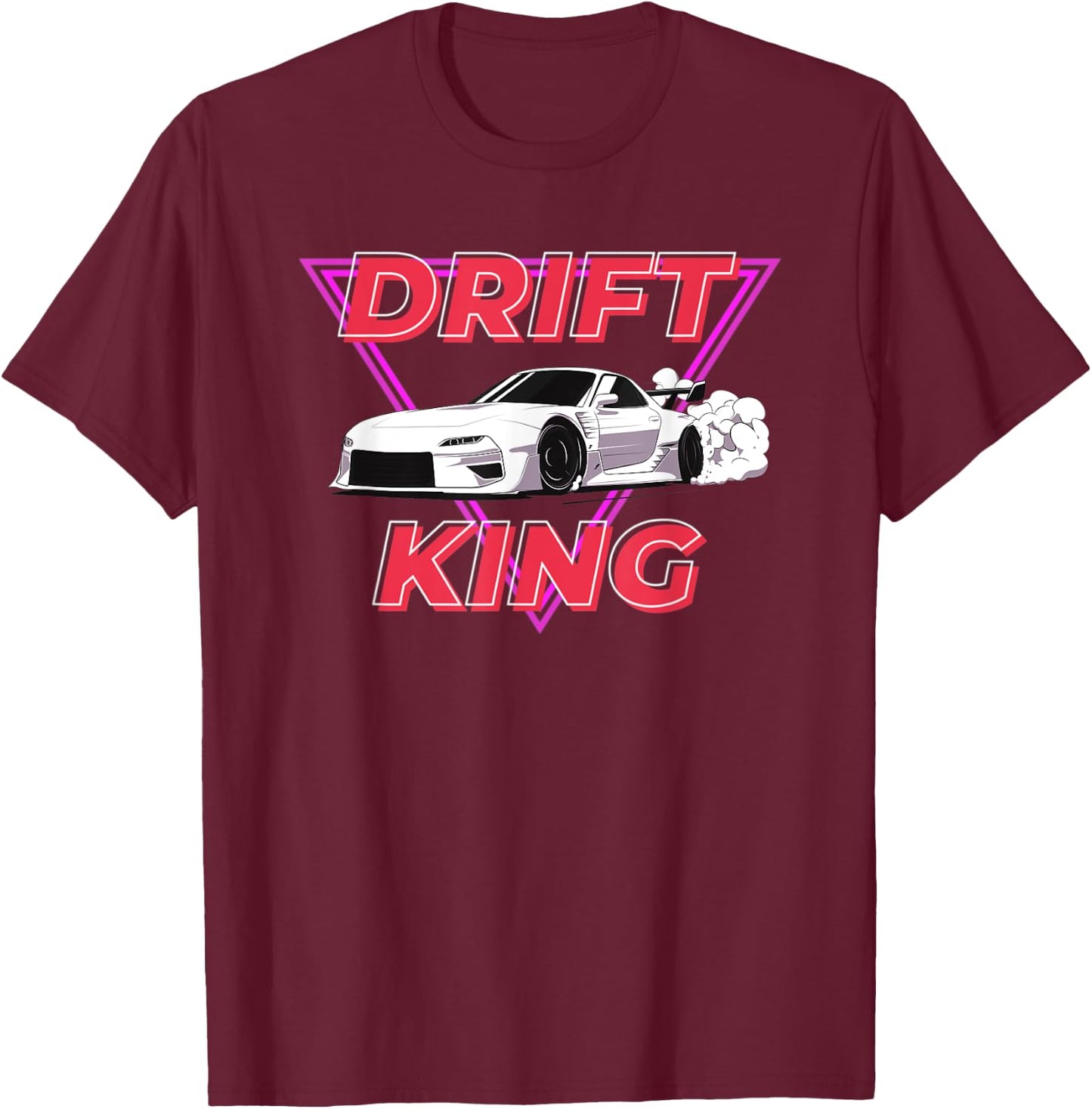 Cool Drift King Racing Imports Street Drifting Tail Spin T-Shirt - T-Shirt | Maroon