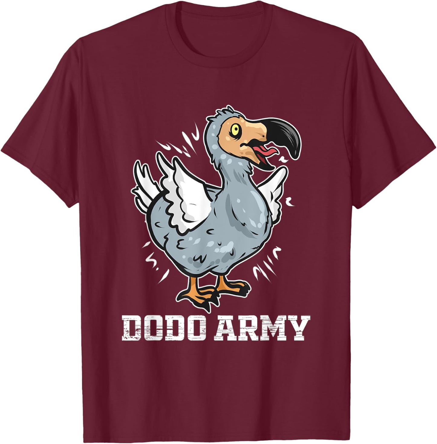 Dodo Army - Funny Dodo Bird T-Shirt - T-Shirt | Maroon