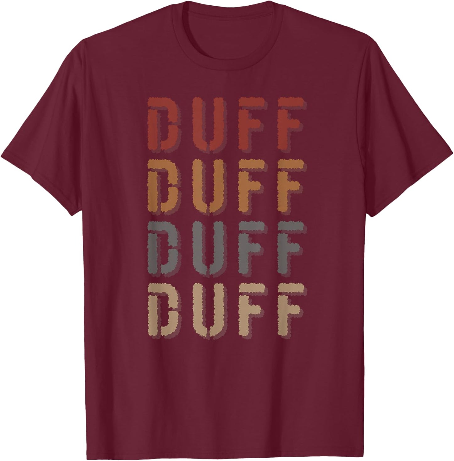 Vintage Style Duff Name Funny Love Heart Duff T-Shirt - T-Shirt | Maroon