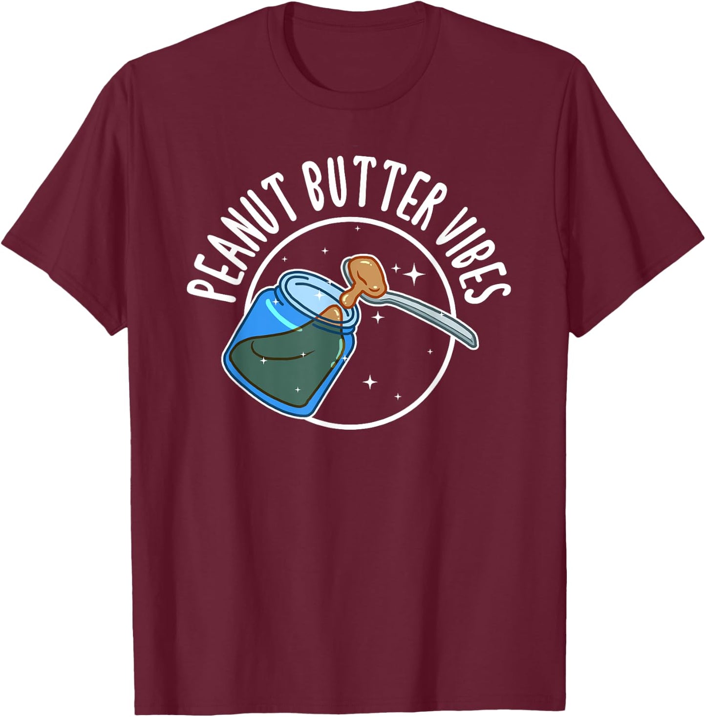 Funny Peanut Butter Vibes Match Perfect Halloween T-Shirt - T-Shirt | Maroon