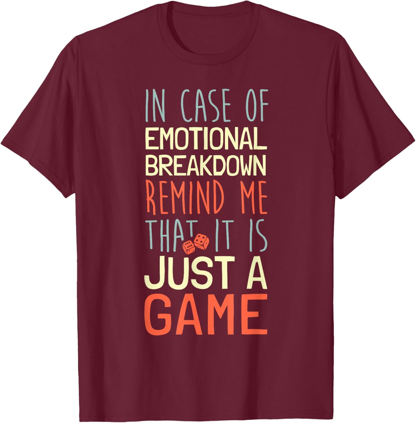 Funny Family Board Game Night T-Shirt - T-Shirt | Maroon