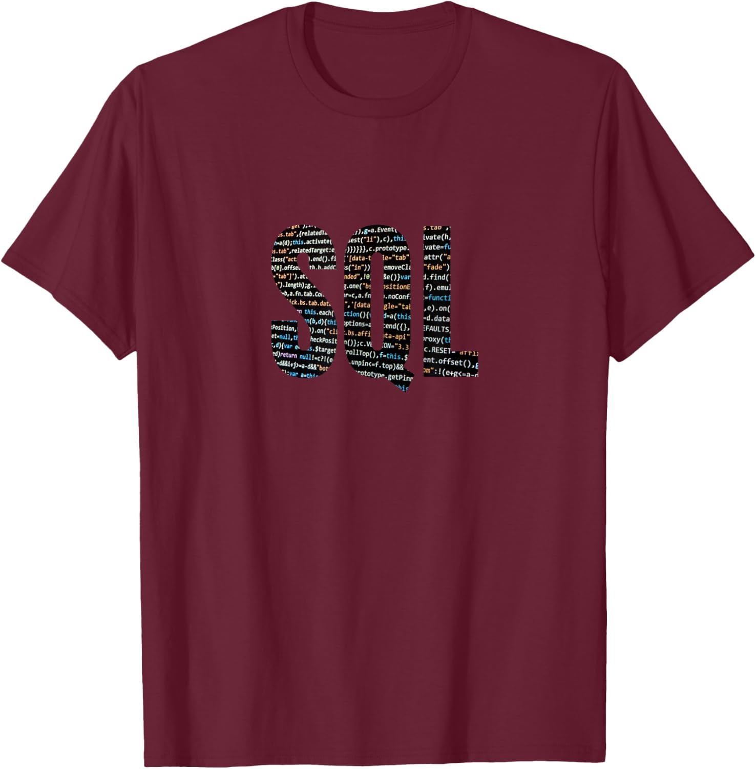 SQL Coding T Shirt T-Shirt - T-Shirt | Maroon