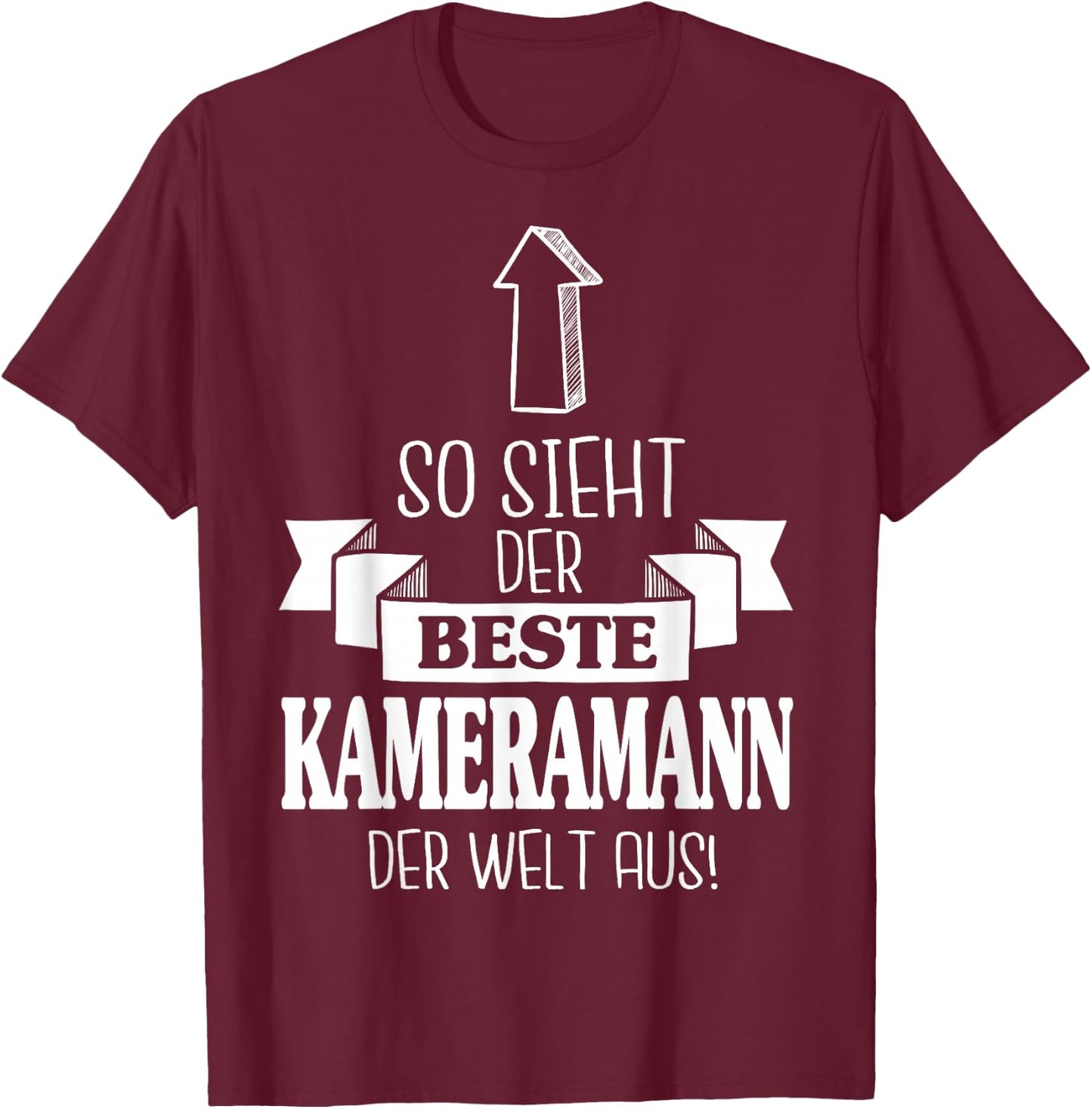 So Sieht Der Beste Kameramann Der Welt Aus Filmemacher T-Shirt - T-Shirt | Maroon