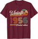 Vintage 1956 Birthday Gift 70 Years Men and Women T-Shirt - T-Shirt | Maroon