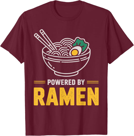Cute Ramen Art Women Kids Ramen Lover Japanese Ramen T-Shirt - T-Shirt | Maroon