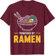 Cute Ramen Art Women Kids Ramen Lover Japanese Ramen T-Shirt - T-Shirt | Maroon