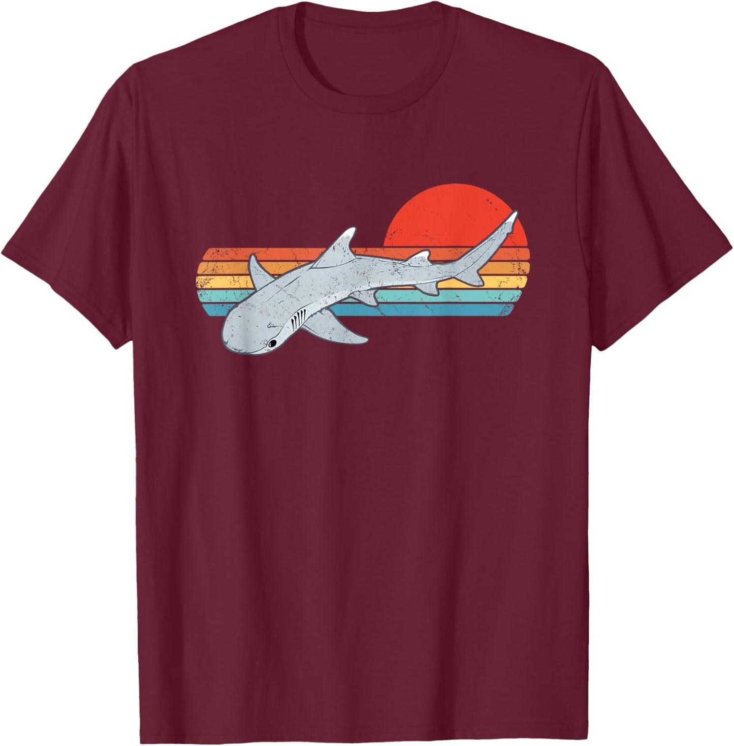 Whitetip reef shark T-Shirt - T-Shirt | Maroon