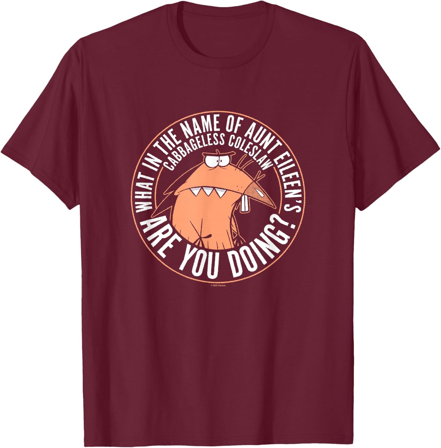 Angry Beavers Daggett What In The Name Of Are You Doing? T-Shirt - T-Shirt | Maroon